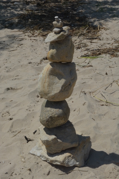 our own cairn on the beach